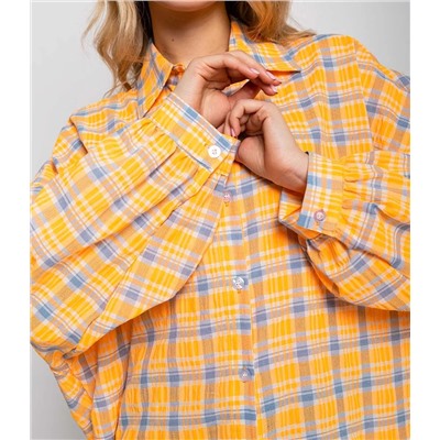 Рубашка #КТ22305, оранжевый