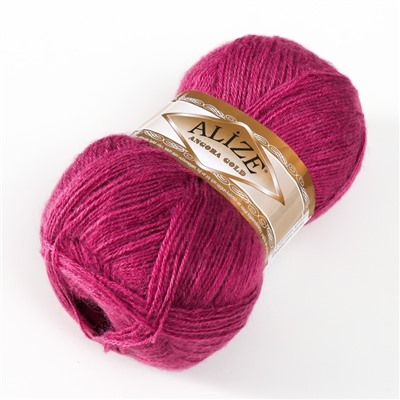 Пряжа для вязания спицами, крючком ALIZE, Angora Gold, 20% шерсть, 80% акрил, 550 м/100 г, (440)