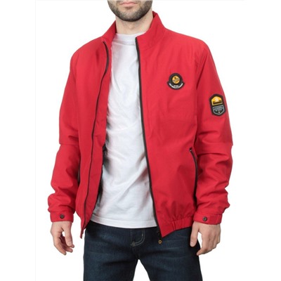 EM25057 RED Куртка-бомбер мужская демисезонная (100 гр. синтепон)