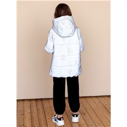 2165-S Куртка на синтепоне Розовый - серый/116