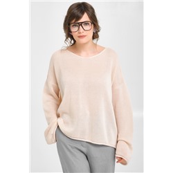 Джемпер вязаный цвета экрю