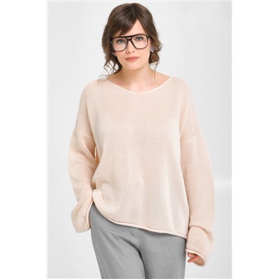 Джемпер вязаный цвета экрю