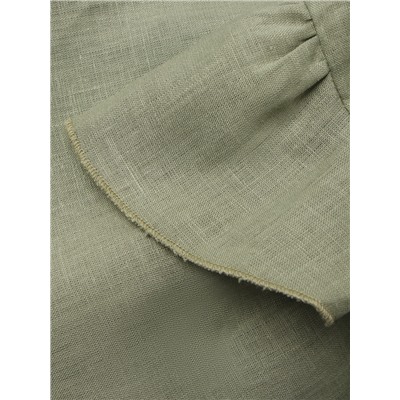 Платье детское Крошка Я Linen, р. 68-74, зеленый