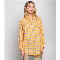 Рубашка #КТ22305, оранжевый