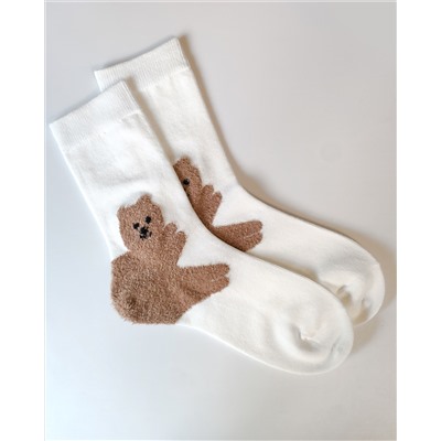 Носки р.35-40 "Зверюшки на Пятках" Мишка