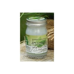Белый (детский) тайский бальзам с лемонграссом от Cher-Aim Brand, White Balm, 65 гр