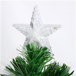 Ёлка светодиодная «Пучок перелив» 60 см, 55 ПВХ веток, 8 режимов, свечение белое/тёплое белое