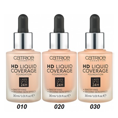 Тональная основа HD Liquid Coverage Foundation Catrice (тон 020)
