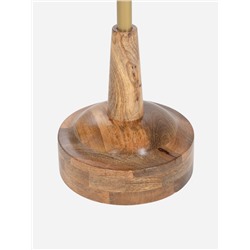 Столик кофейный, 30×30×55 см, манговое дерево, алюминий, мрамор