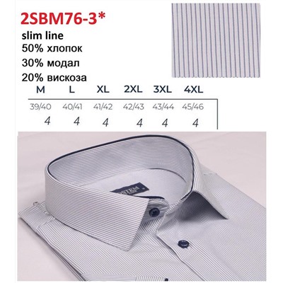 276+3SBMs* Рубашка мужская полуприт. Brostem