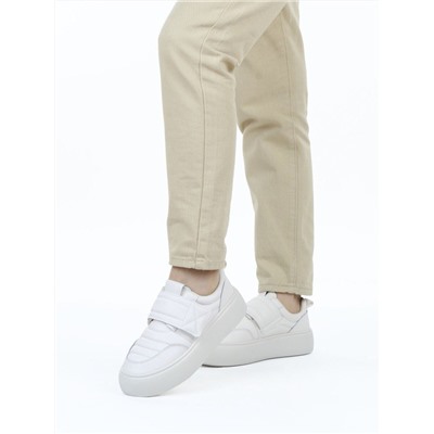 03-YH462-2 LT. BEIGE Полуботинки спортивные демисезонные женские (натуральная кожа)