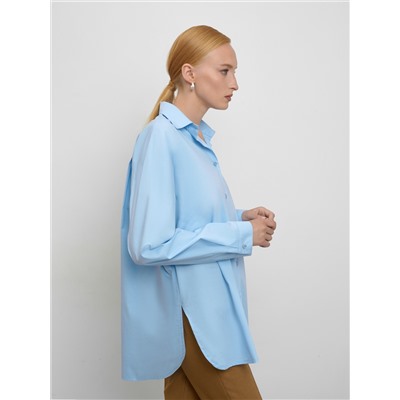 Голубая рубашка oversize
