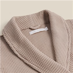 Халат вафельный женский SL HOME: Basic «Саббиа», хлопок 100%, коричневый