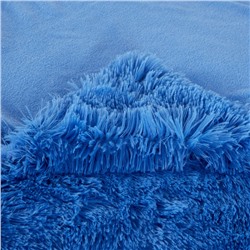 Плед пушистый Темно-синий 2019A17 210/230