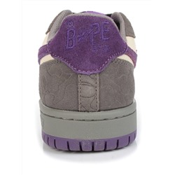 05-717-13 DARKGRAY/PURPLE Кроссовки женские (натуральная замша, натуральная кожа)