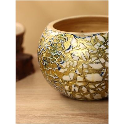 Банка для сыпучих продуктов, 13×13×12 см, бамбук