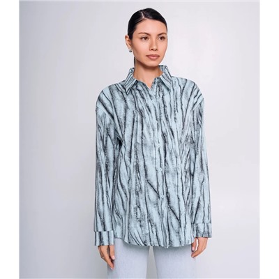 Рубашка #КТ8828 (6), ментоловый