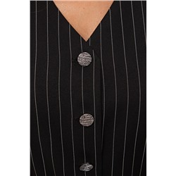 Жакет чёрный в полоску Ильяна №2