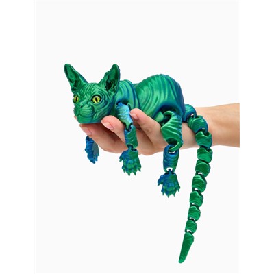 3Д - печатная игрушка «Кот Сфинкс», подвижная, 29 см, цвет МИКС