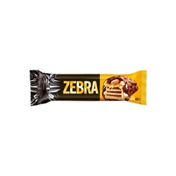 Вафли «Zебра», глазированные, 40 г (упаковка 15 шт)