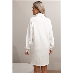 Короткое белое трикотажное платье Флоренция №1