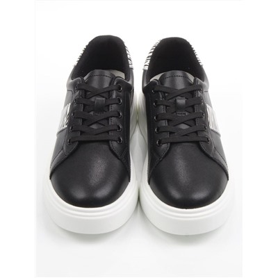 03-YC523-1 BLACK Полуботинки спортивные женские (натуральная кожа)