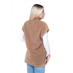 Женский жилет WOOL, цвет CAMEL, цвет КОРИЧНЕВЫЙ