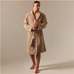 Халат махровый мужской SL HOME: Basic «Саббиа», размер S, хлопок 100%, коричневый