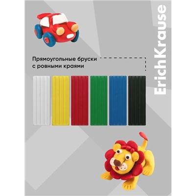 Пластилин ErichKrause Basic light pack, 10 цветов, 160 г, европодвес, в пакете