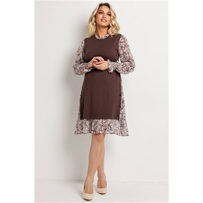 Платье женское  6165/02/Коричневый