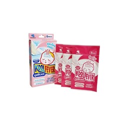 Жаропонижающий пластырь для малышей от KOOLFEVER Cooling Gel Sheet for Baby, упаковка 6 шт