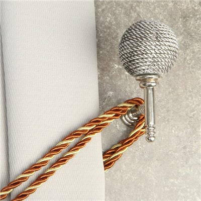 Держатель для штор CAPPIO KS100, однорожковый, цвет хром, 2 шт.