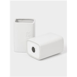 Набор для ванной «Кристаль», 4 предмета, дозатор для мыла, 2 стакана, мыльница