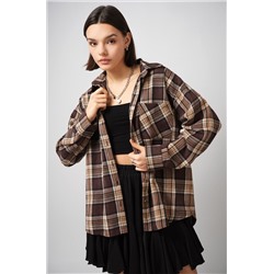 Рубашка женская в клетку Happyfox