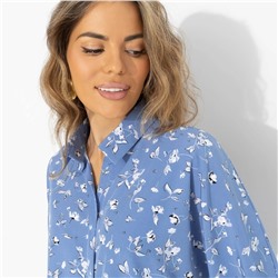 Блуза, освежающая образ, Твой личный тренд (небесная)