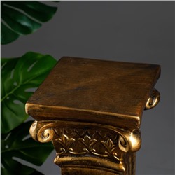 Колонна декоративная «Античная малая», гипс, 18×18×58 см, под бронзу