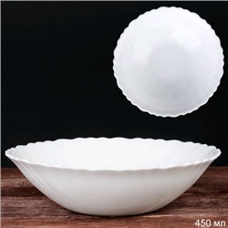 Тарелка глубокая суповая 450 мл 165 мм малая белая / LHDW65 (WHITE) /уп 48/ 691078