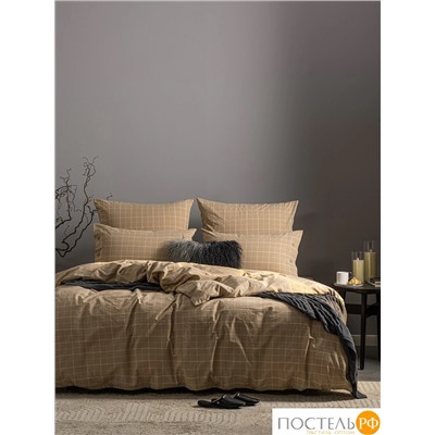 PRIME PRIVE ВАЛЬБО беж (клетка) КПБ 145х205-2/240х260-1/50х70-2/70х70-2, 7 пр., хл.