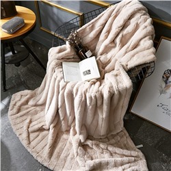Плед кролик полоса 220/240 Blumarine бежевый 2102-04