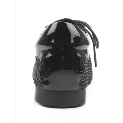 03-H17C-30AG BLACK Полуботинки женские (натуральная кожа)