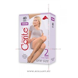 Tension 40 Knee-highs, 2 PairsConte