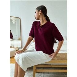 Футболка-поло (вязаный трикотаж)