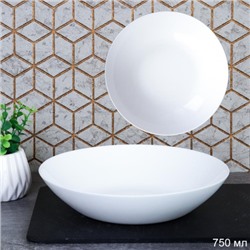 Тарелка суповая 750 мл Дэй белая / FLMLTP80 (WHITE) /уп 48/