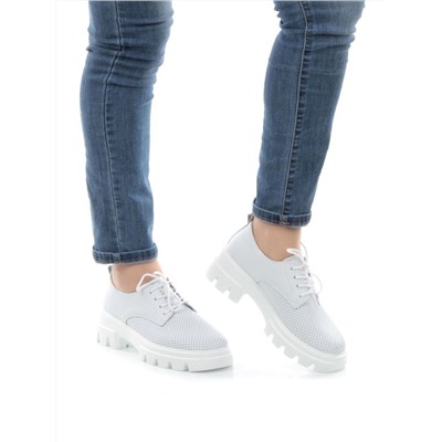 03-HY11-2D WHITE Полуботинки женские (натуральная кожа)