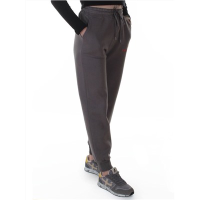 2621 GRAY Штаны спортивные утепленные женские (85% хлопок, 10% полиэстер, 5% спандекс)
