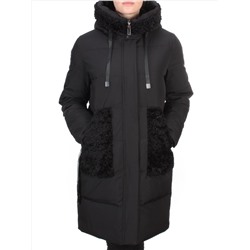 2197-2 BLACK Пальто зимнее женское OLAYEETE (200 гр. холлофайбера)