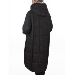 8891 BLACK Пальто зимнее женское (200 гр. холлофайбер)