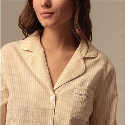 Сорочка ночная женская SL HOME Basic, бежевая