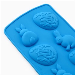 Силиконовая форма «Зайки» на Пасху, 10.6×20.7 см