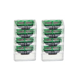 Сменные кассеты Gillette Mach3 зеленые, 8 шт
